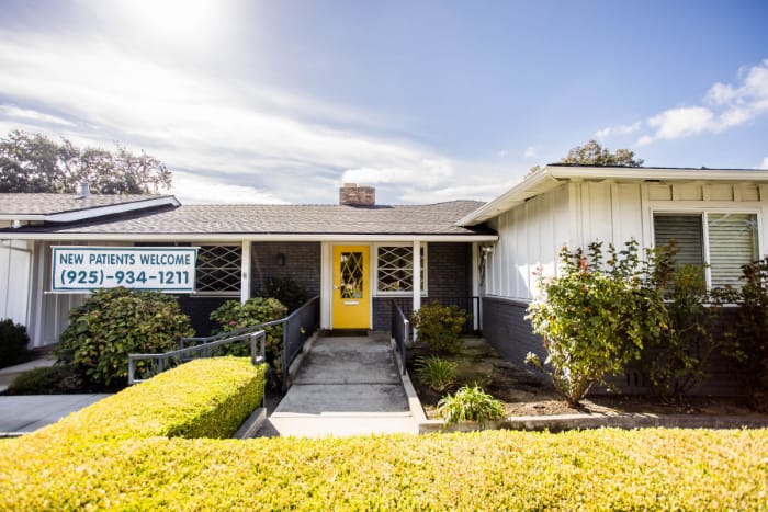 Outside shot of office on a nice sunny day